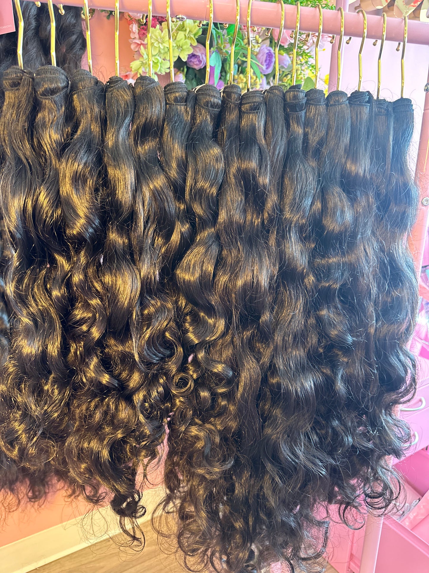 Back to School raw Indian wavy and curly single bundles ￼